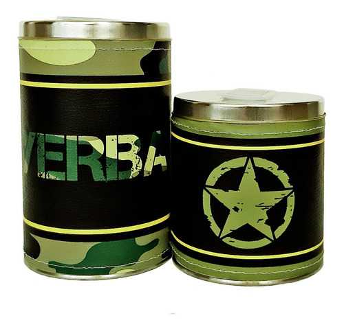 Imagen 3 de 3 de Combo Camuflado Mate Plástico Listo Yerberas Azucareras