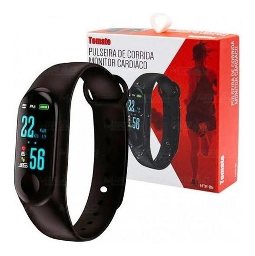 Pulseira De Corrida Com Monitor Cardiaco Mtr-06 Tomate