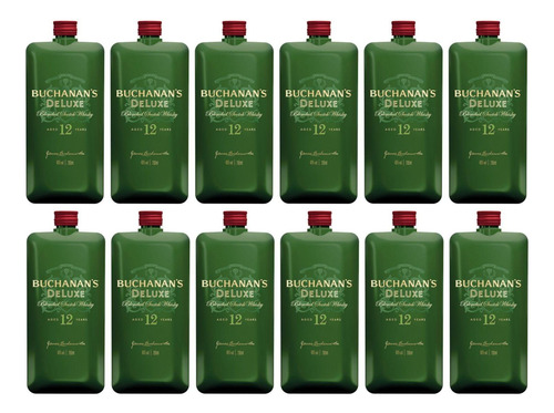 Pack De 12 Whisky Buchanans 12 Años 200 Ml