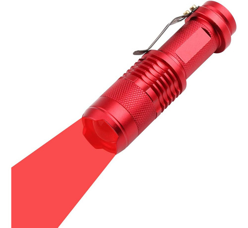 Linterna Led Roja De Un Solo Modo, Mini Linterna Roja E...