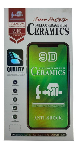 Protector Vidriio Templado Ceramico iPhone 8 Plus 9d 