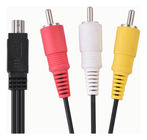 Video Audio Av Cable Mini Usb A 3 Rca Para Cámara Canon.