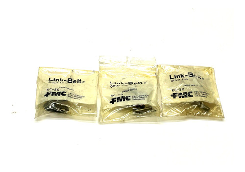 Fmc Rc-50 Link-belt Connecting Chain Link Lot Of 3 Vvn