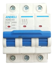 Breaker Termomag 3x50amp C Curve Adb3-63-3p-50a Andeli