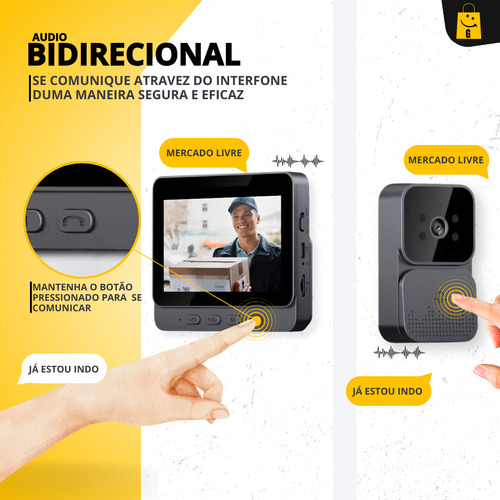 Vídeoporteiro Residencial Módulo Interno E Externo Ivr 1070u