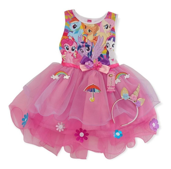 Hermoso Vestido Para Niñas Del Personaje My Little Pony | Envío gratis