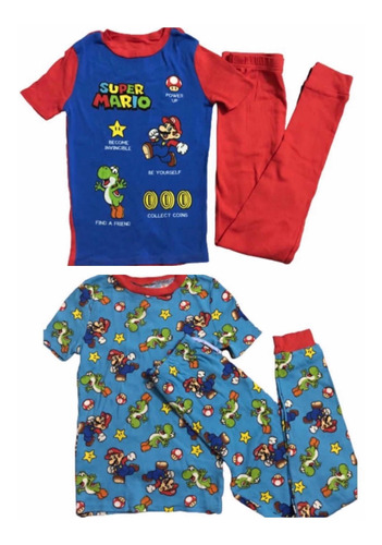 Pijamas De Niña Mario Bros Importadas