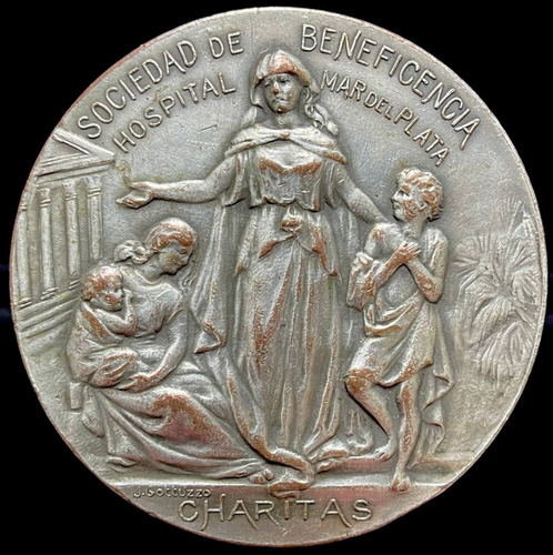 Medalla Mar Del Plata. Hospital, Piedra Fundamental, 1903