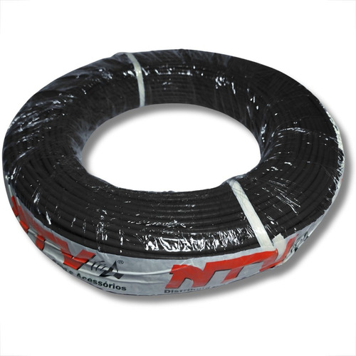 Cabo Automotivo Rolo Fio 2.5 Preto 100 Mts Cobre Flexível