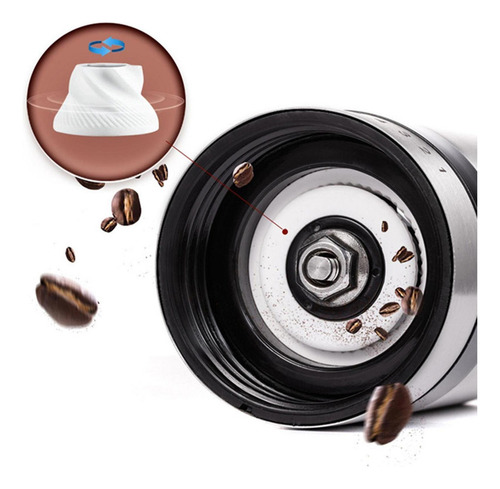 Moedor De Café Manual Com 6 Configurações Ajustáveis,