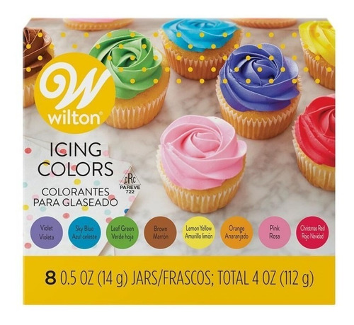 8 Colorantes Alimentarios En Gel Wilton Para Glaseado Icing