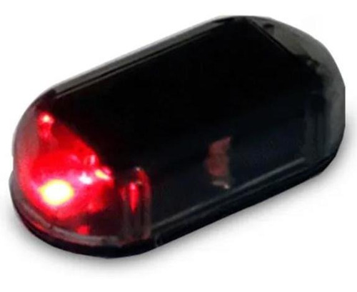 5 Piezas De Simulación Solar Coche Falsa Alarma Led Luz Roja