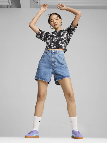 Remera Puma Essentials + Classics Sportstyle Mujer Moda Negr