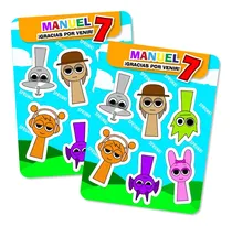 Comprar 20 Planchas De Souvenirs Sprunki Stickers Personalizadas