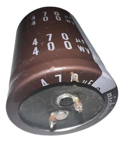 2 Capacitores Usado Nichicon Gq(m) 470uf 400vdc (Usado)