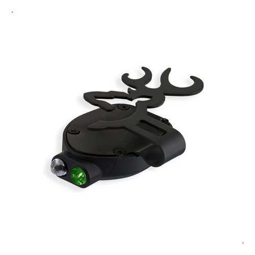 Lampara Gorra Buckmark Browning Caceria Camping Led Verde Color Negro