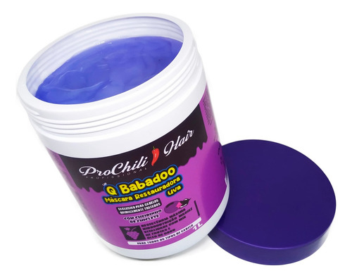 Shampoo + Máscara Pré E Pós Química Q Babadoo Uva 2x1000