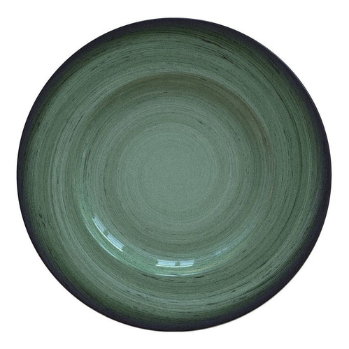 Prato Raso Tramontina Rústico Verde Porcelana 27 Cm Cor Decorado