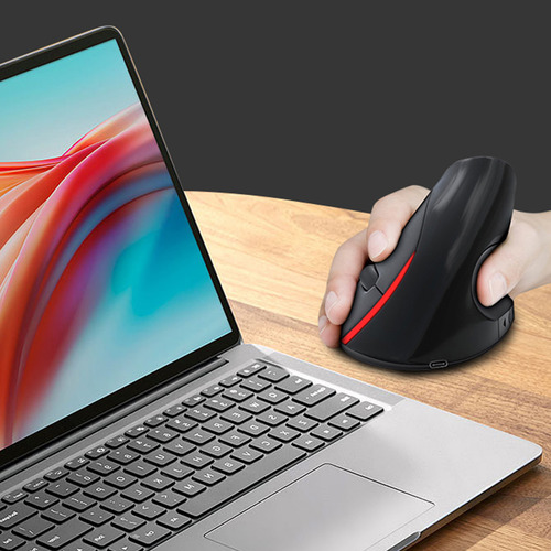 Ratón Vertical Ergonómico Inalámbrico De 2,4 G, Recargable,