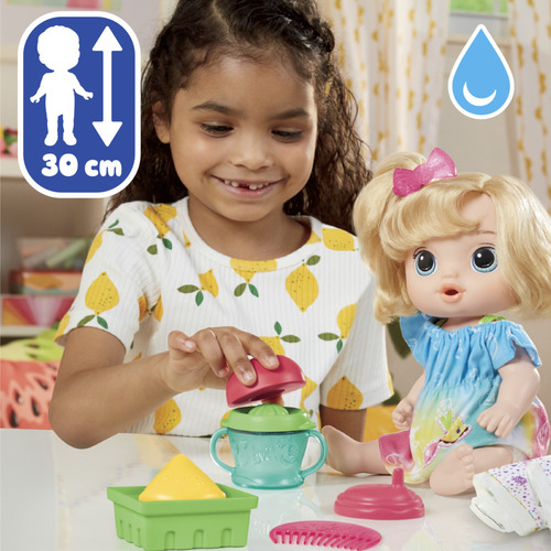 Baby Alive Muñeca Bebidas De Frutas Fruity Sips Rubia
