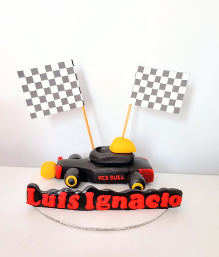 Vela Para Pastel Carros Fórmula 1 Pasta Flexible