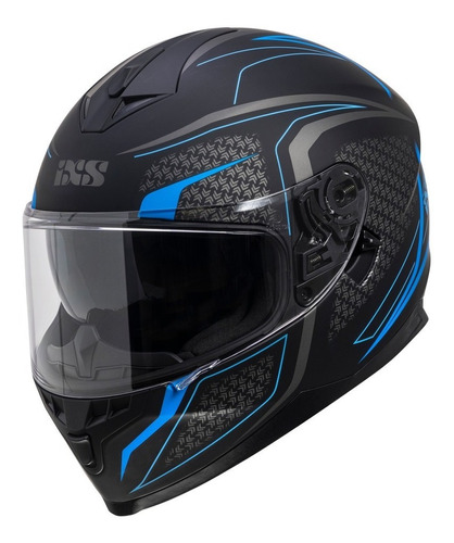 Casco Integral Con Lentes Ixs 1100 2.4 Negro Con Azul