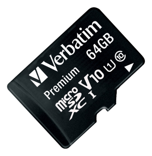 Imagen 2 de 5 de Tarjeta de memoria Verbatim 44084 Premium con adaptador SD 64GB
