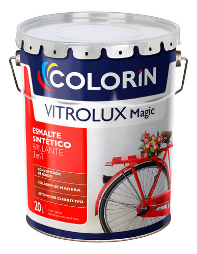 Esmalte Sintético Colorin Vitrolux 3 En 1 20lts- Prestigio