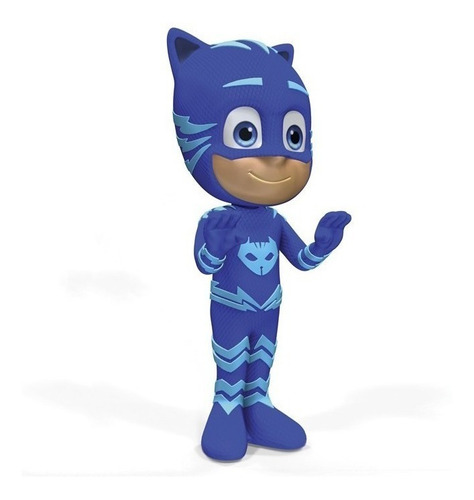 Boneco Pj Masks - Menino Gato Em Vinil  - 21cm - Elka