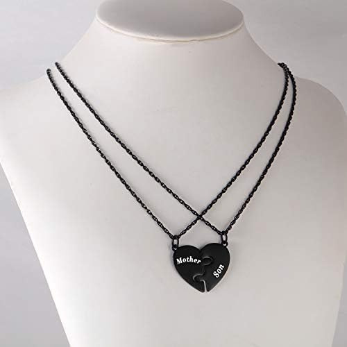 Ralukiia Juego De Collar A Juego Con Corazón De Padre E Hijo