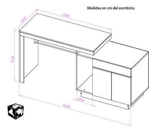 Imagen 4 de 6 de Escritorio Moderno Para Pc, Laptop, Hogar U Oficina