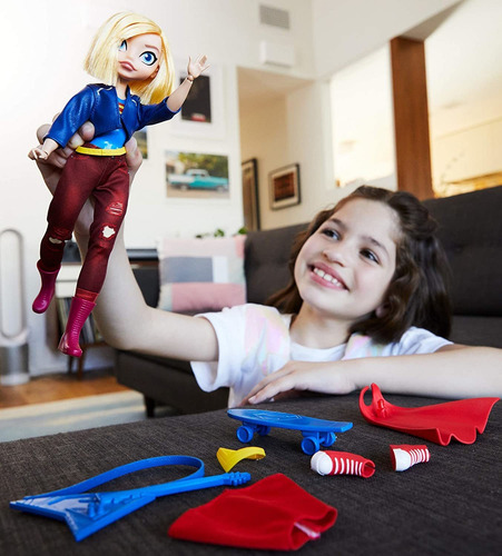 Imagem 6 de 6 de Boneca Dc Supergirl 2 Em 1 - Super Hero Girls - Mattel