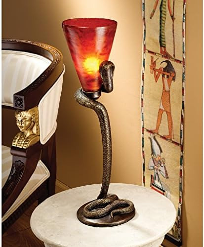 Lámpara De Altar De Dios Cobra Egipcia Uraeus De Diseño Tosc