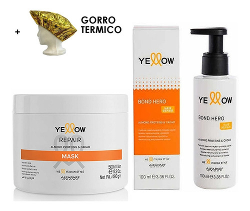 Yellow Repair Mascarilla 500ml Y Bond Hero 100ml Reparacion