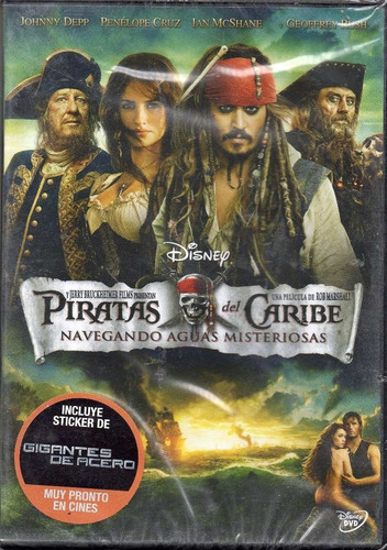 Piratas Del Caribe 4 Navegando Aguas Misteriosas Dvd Nuevo 