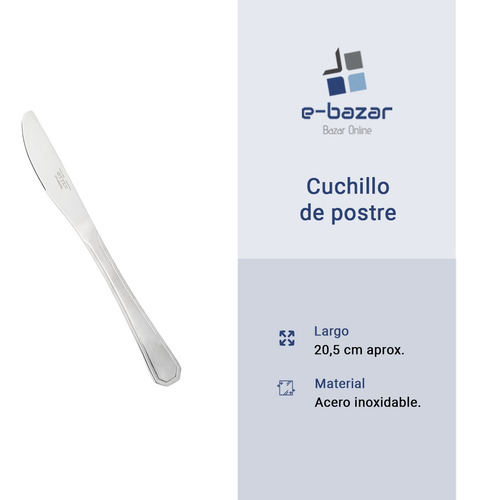 Set X 12 Cubiertos Postre Otten Ambar