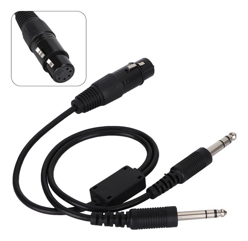 Cable Adaptador De Auriculares De Doble Conector Xlr A Ga