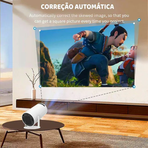 Projetor Hy300 Wifi 6 Suporta 4k 1080p Android 11 Portátil