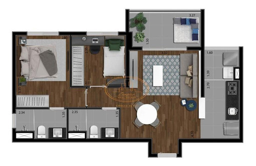 Apartamento Com 2 Dormitório(s) Localizado(a) No Bairro Ipiranga Em São Paulo / São Paulo - 2968:906110