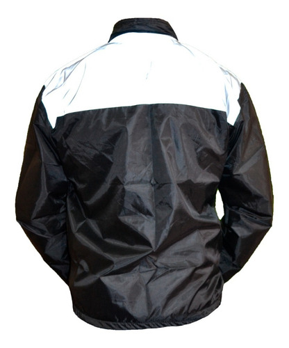 Imagen 2 de 2 de Chaqueta 30% Reflectiva Cortaviento Motociclista, Ciclista.