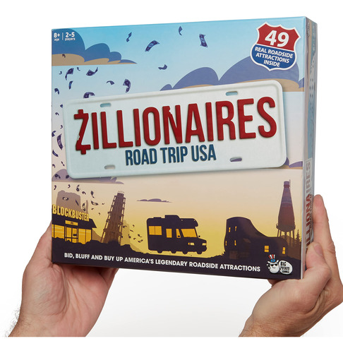 Zillionaires Road Trip Usa: Juego De Mesa Familiar Para Niñ