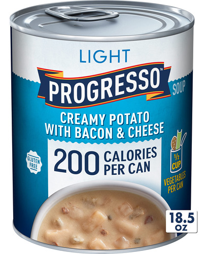 Progresso Sopa Ligera, Papas Cremosas Con Tocino Y Queso, 18