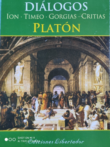 Platon Dialogos - Ion - Timeo - Gorgias - Critias - Nuevo