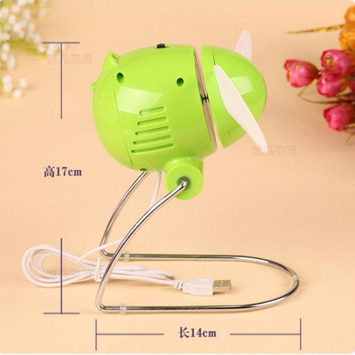 Imagem 3 de 5 de Ventilador De Mesa Articulavel Potente Bivolt Mini Usb Pilha