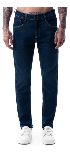 Pantalon Clasico Denim Stretch Hombre Rhilox