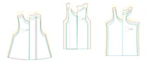 Comprar Molde Patron  Imprimible Musculosa Dama X 3 A4 Pdf 