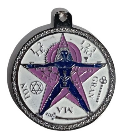 Tetragramaton Medalla - Dije Pentagrama Grande - Amuleto 