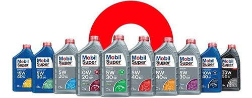 Imagem 2 de 3 de Kit Óleo Motor Mobil Super2000 X3 10w40 Semi Sintético 2l