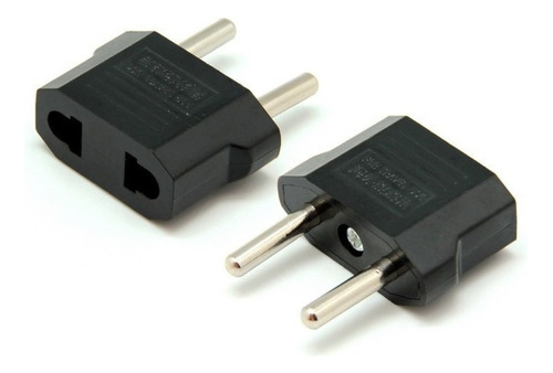 Pack 2 Adaptadores Enchufe Corriente Plug Europeo Americano