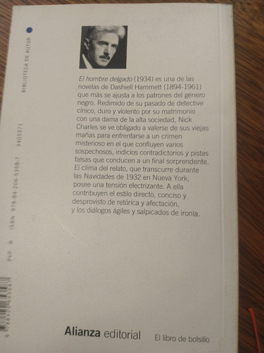 El Hombre Delgado, Dashiell Hammett, Alianza